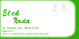 elek noda business card